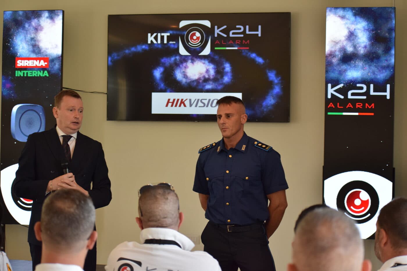 Rappresentanti delle forze dell’ordine all’evento K24alarm.